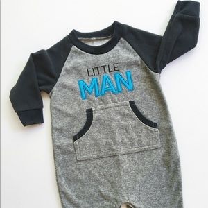 "LITTLE MAN" Carter's Flannel Pajamas